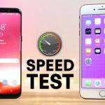 Galaxy S8 vs iPhone 7 Plus : test de rapidité