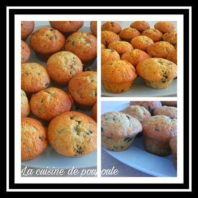 Muffins banane et pépites de chocolat au thermomix ou sans Muffins banane et pépites de chocolat au thermomix ou sans
