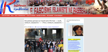 « Résistance » « républicaine » incite à la violence et à la haine raciste