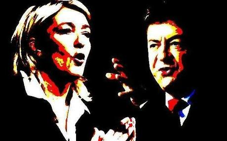 Marine Mélenchon et Jean-Luc Le Pen