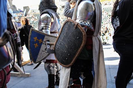 Tournoi de la Citadelle, combat de chevaliers à Carcassonne