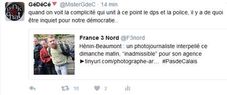 Grave atteinte à la liberté d’informer à Hénin-Beaumont #FN. Police collabos. #violencespolicieres