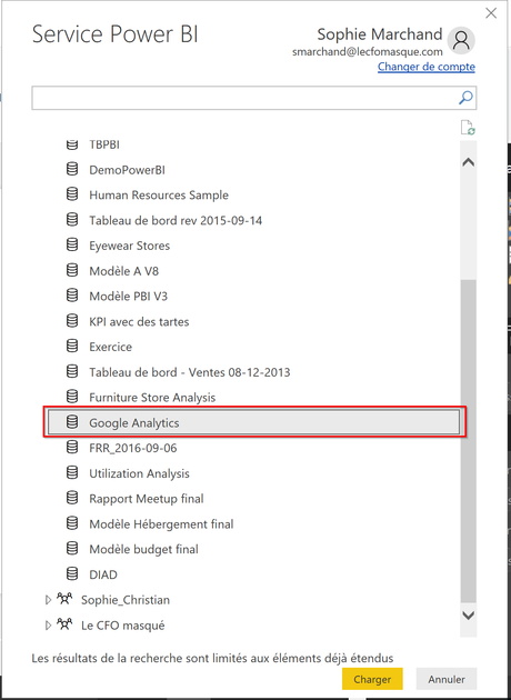 Se connecter à Google Analytics