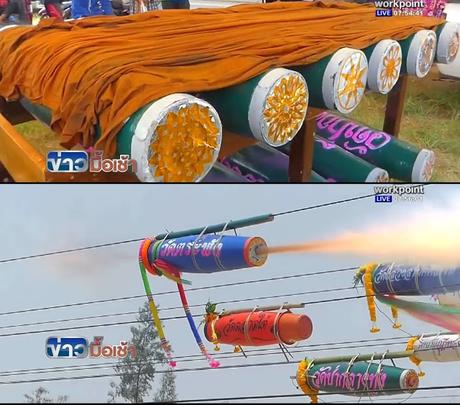 Pathum Thani, fusées horizontales au festival Thai-Mon (reportage)