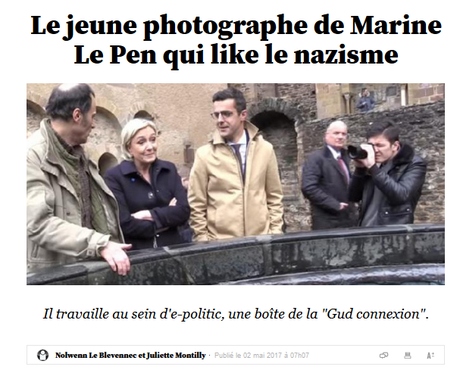 Ah bon ? #Macron pose avec un néo-nazi ? Vraiment ? !   #FN #antifa #enmarche
