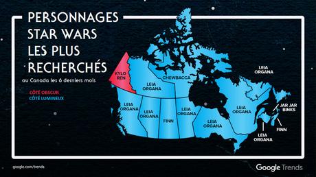 Google dévoile les tendances liées à Star Wars au Canada may4-trendscanada