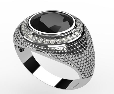 Chevaliere pour homme en or blanc chevaliere homme or blanc 18k