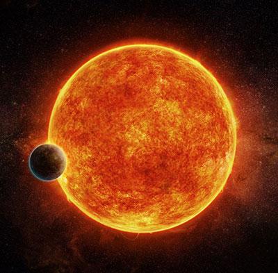 Artist's impression of the newly discovered rocky exoplanet
