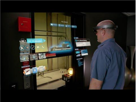 Les wearables investissent doucement le monde industriel hololens et ascenseurs