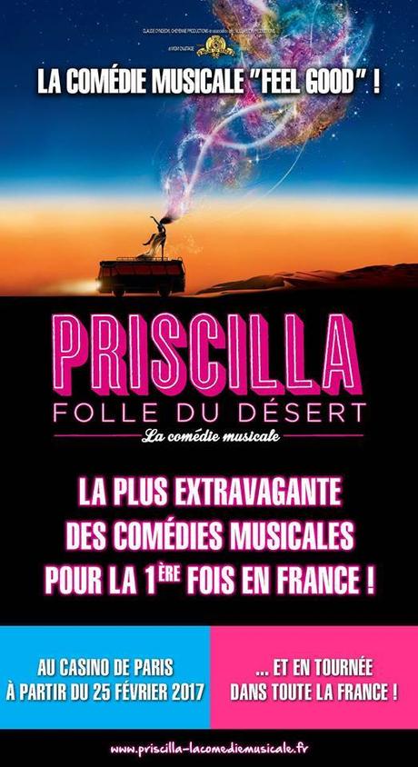 Priscilla joue les prolongations au Casino de Paris jusqu’au 9 juillet, un accueil extraordinaire du public !! Priscilla Folle du desert - La plus extravagante des comédies Musicales à partir du 25 Février au Casino de Paris puis en tournée en France