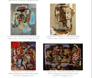 Galerie Dina VIERNY  « Peintures et collages de Jacques DOUCET » 2 Juin au 28 Juillet 2017
