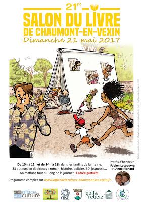 21e Salon du livre de Chaumont-en-Vexin (60) dimanche 21 mai 2017