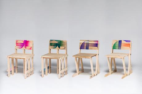 Patterned Pallet Chair par le studio Craft Combine 