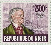 L'anniversaire de Wagner dans la philatélie africaine: la République du Niger