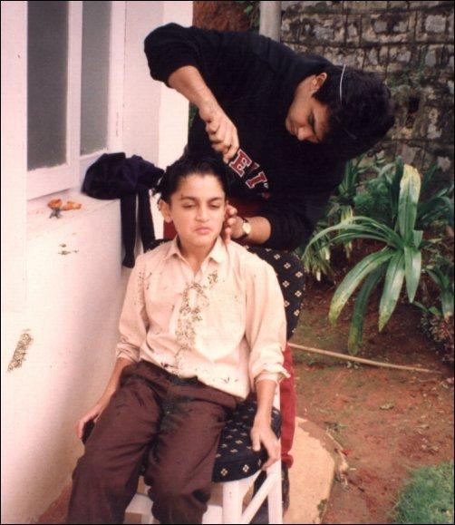 Imran during his Childhood days