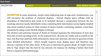 Les formats de design d'information Les formats de design d'information