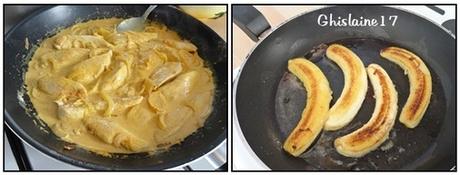 Poulet créole coco-curry et banane dorée
