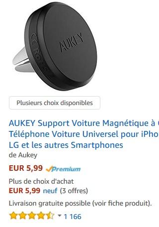 Test : Support Voiture Magnétique de chez AUKEY Test : Support Voiture Magnétique de chez AUKEY