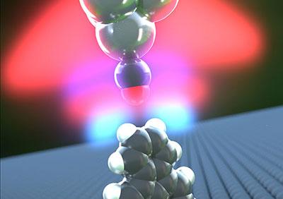 Artist's impression of the AFM experiment Artist's impression of the AFM experiment