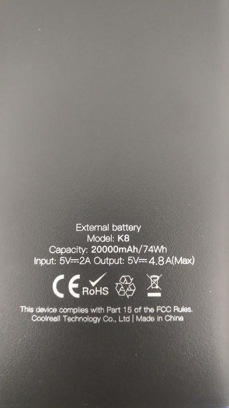 Test : Batterie Externe de chez COOLREALL Test : Batterie Externe de chez COOLREALL