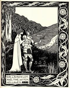 Sir Lancelot et la sorcière Hellawes - Aubrey Beardsley
