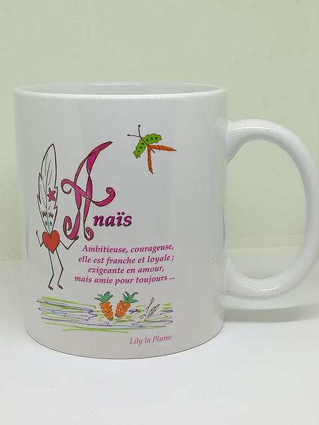 Mug Prénom Lily la Plume Mug Prénom Lily la Plume