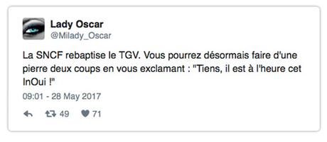 TGV renommé « inOui » : la nouvelle marque SNCF critiquée sur les réseaux sociaux