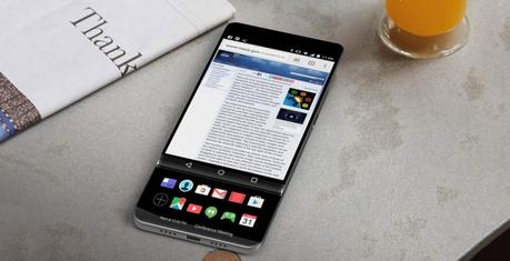 Un téléphone LG avec écran rétractable sous son écran principal?