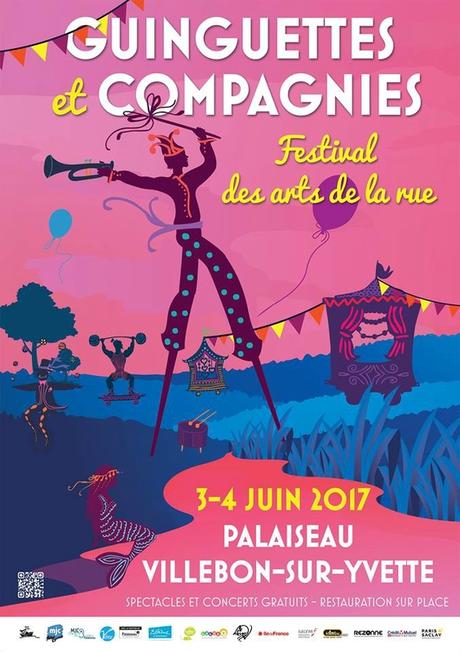 Des fresques d'Agathon ici et le Festival Guinguettes et Compagnies là Affiche guinguettes 2017