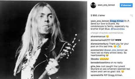 Carnet noir : Gregg Allman Carnet noir : Gregg Allman