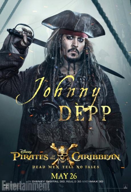 pirates des caraibes 5 - Johnny Depp - Capitaine Jack Sparrow
