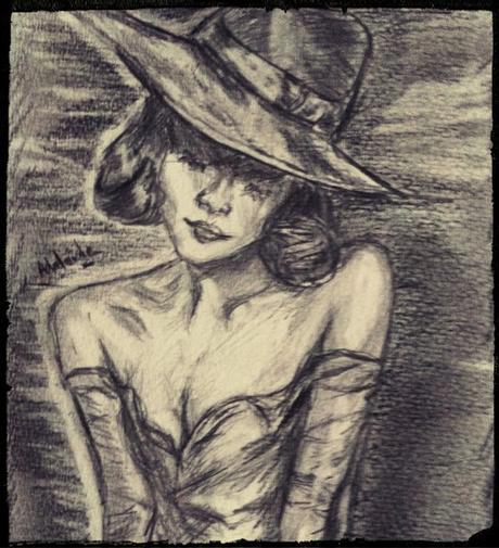 A l'ombre de son front sourire timide