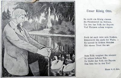 Le Roi Othon Ier de Bavière, un dessin et un poème (carte postale ancienne) Le Roi Othon Ier de Bavière, un dessin et un poème (carte postale ancienne)