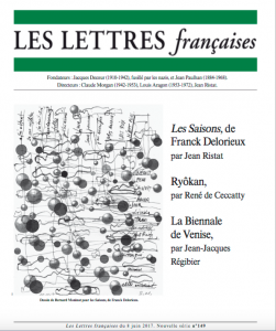 N°149 – Les Lettres Françaises du 7 juin 2017