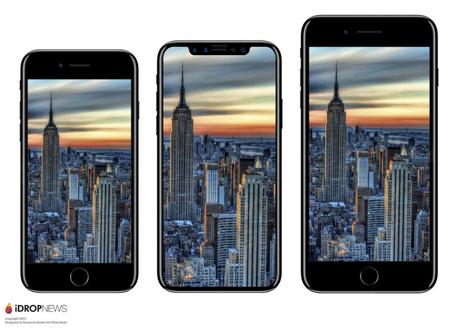 iPhone 8 : une maquette comparée à l’iPhone 7 et au Galaxy S8 iPhone 8 : une maquette comparée à l’iPhone 7 et au Galaxy S8