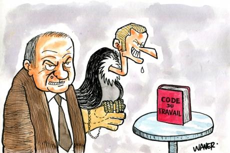 Caricature Gattaz webzine,bd,zébra,gratuit,fanzine,bande-dessinée,caricature,pierre gattaz,medef,emmanuel macron,capitalisme,dessin,presse,satirique,editorial cartoon,waner,georges brassens,originaux