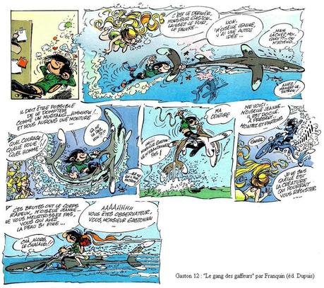 Petite anthologie des gags de Lagaffe (1) : un amour de requin