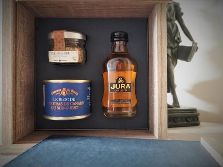 Coffret cadeau foi gras-et fleurs de sel whisky de Jura Comtesse d Barry Cadeau fete des peres