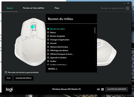 Test de la souris Logitech MX Master 2S