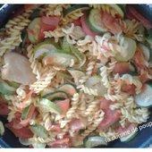 One pot pasta tomatre courgette - La cuisine de poupoule