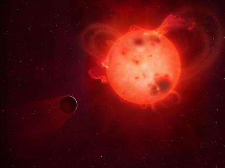 L’étoile Trappist-1 a de fréquentes éruptions exoTerre naine rouge