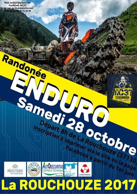 Rando moto du MC3T (37) le 28 octobre 2017 à La Rouchouze