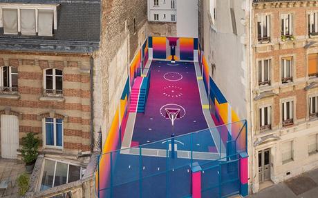 Paris : Le terrain de basket Duperré s’offre de nouvelles couleurs