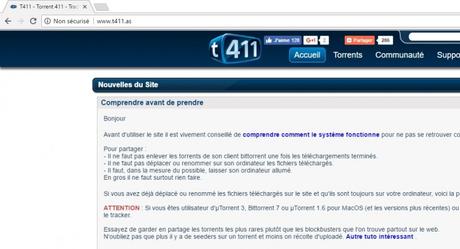 Fermeture de T411 : les autorités françaises donnent le coup de grâce au site de téléchargement BitTorrent francophone