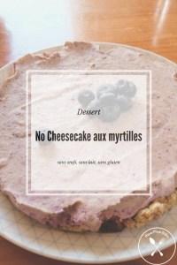 No Cheesecake aux myrtilles No Cheesecake aux myrtilles