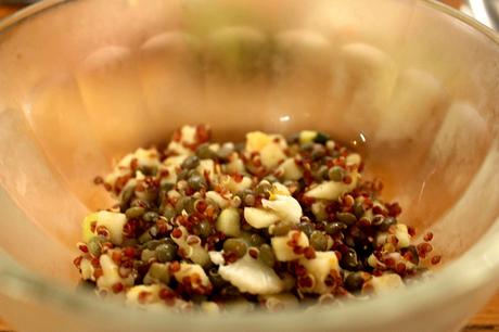 Salade lentilles, chou blanc, quinoa © Gourmets&Co