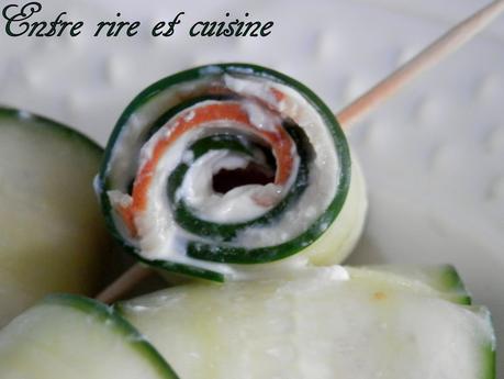 Roulés de concombre à la dinde...un amuse-bouche bien frais! Roulés de concombre à la dinde...un amuse-bouche bien frais!