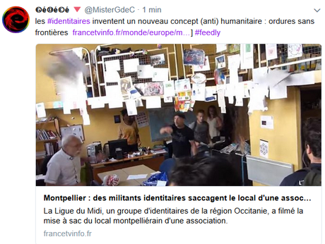 La Ligue du Midi invente un nouveau concept humanitaire : ordures sans frontières #antifa