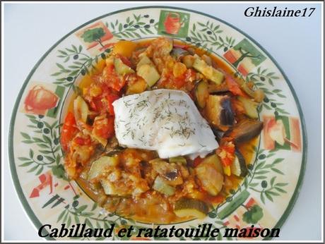 Cabillaud et ratatouille maison