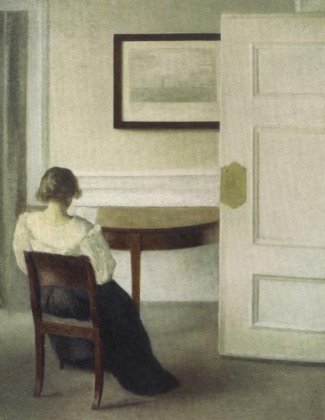 © Vilhelm Hammershøi. Vilhelm Hammershoi, peinture, artiste peintre, danemark